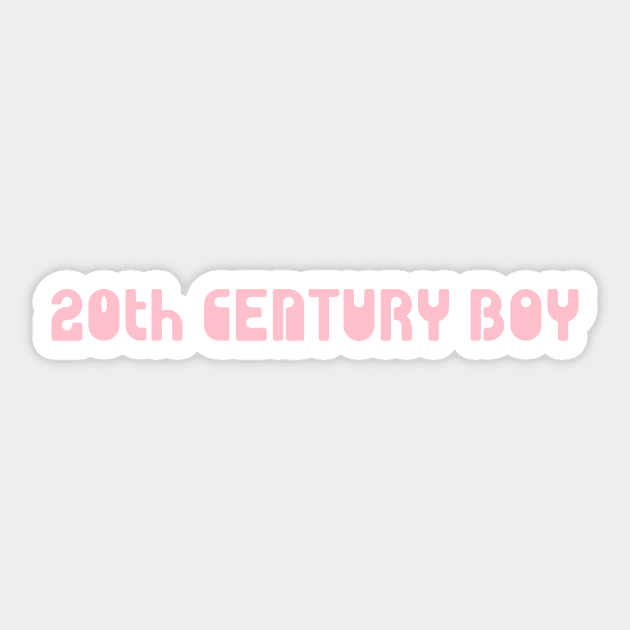 20th Century Boy, pink Sticker by Perezzzoso